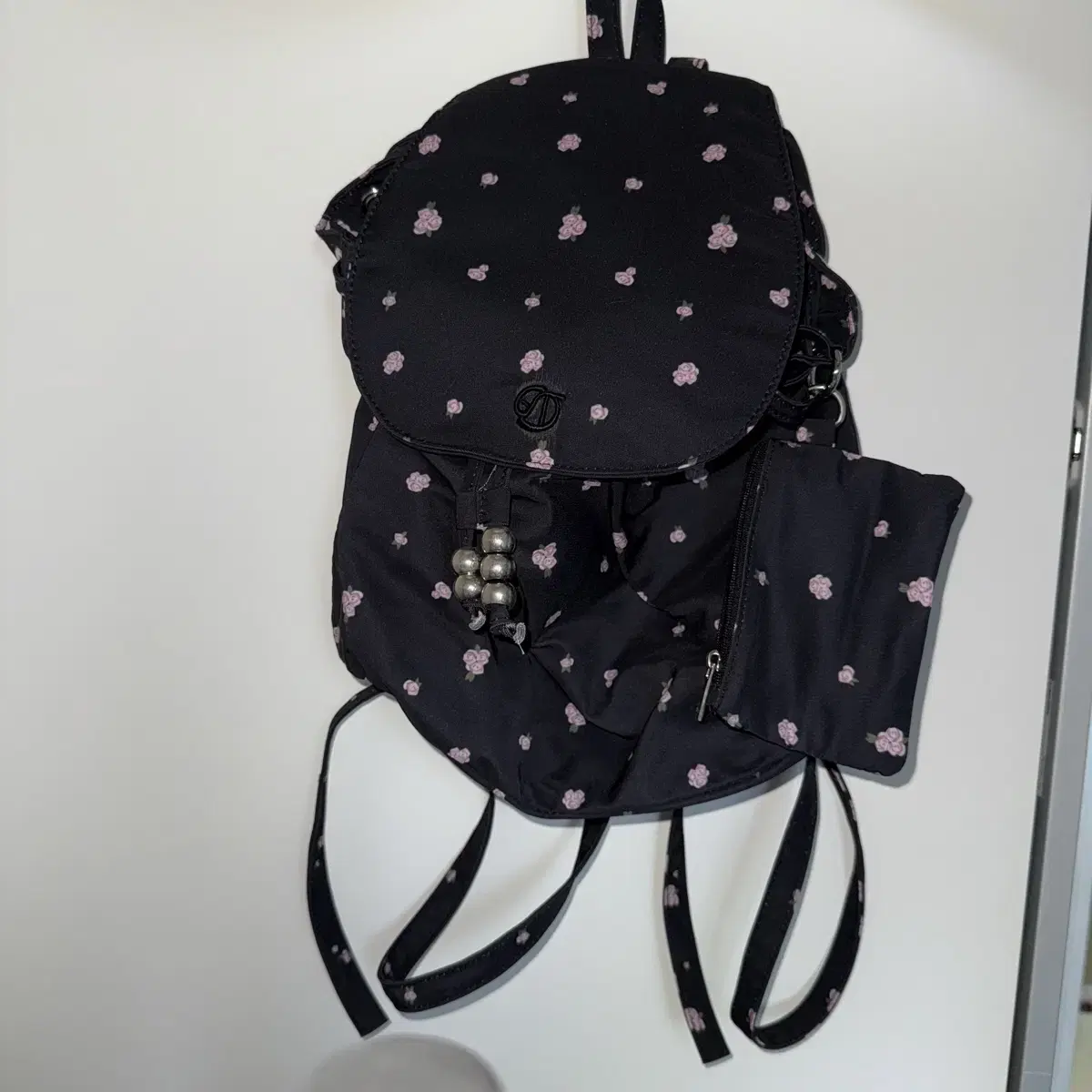 ★SOMEWHERE BUTTER.★ Velvet Mini Fle Backpack Velvet Black Somewhere Butter Velvet Mini Backpack Velvet mini fle