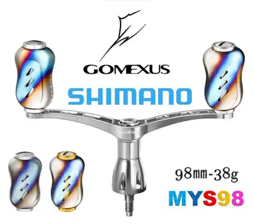 고멕사스 98mm 티타늄 시마노 더블 핸들 아르테그라 트윈 파워