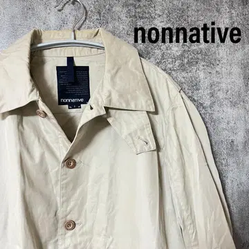 nonnative 논네이티브 베이지 스텐카라 밀리터리 코트