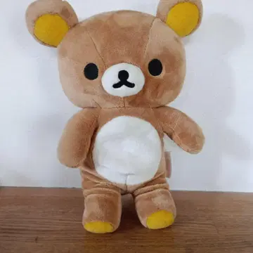 리락쿠마 초기 봉제 인형 뒷면 지퍼 파우치