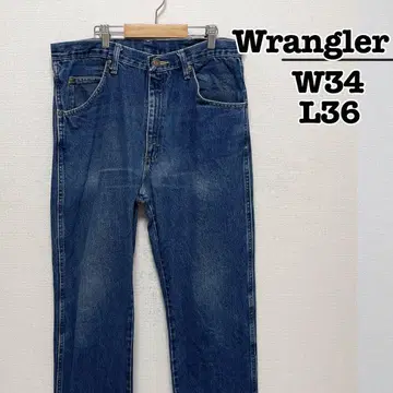Wrangler 데님 팬츠 청바지 인디고 W34 L36 멕시코제