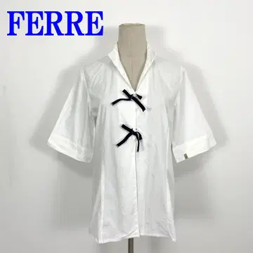 FERRE 페레 반팔 셔츠 화이트 화이트 코튼 100% M C3642
