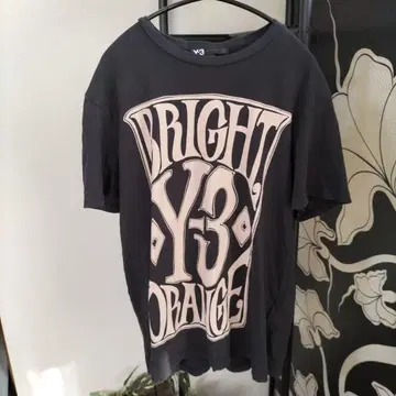 Y-3 블랙 티셔츠 XL 그래픽 프린트