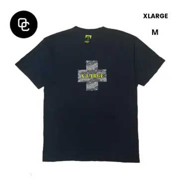 90s XLARGE 엑스라지 카모 크로스 티셔츠 네이비 M