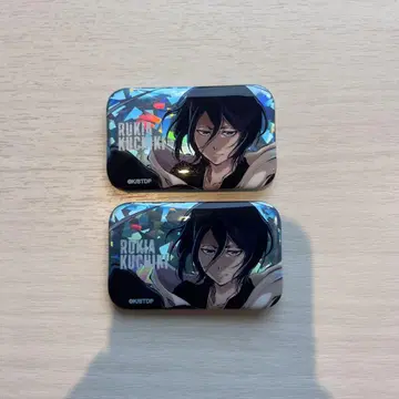 BLEACH 홀로 가공 스퀘어 캔뱃지 후목 루키아
