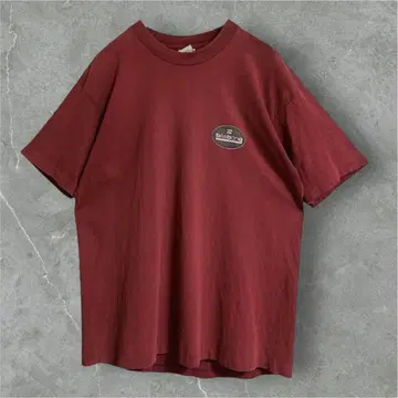 90s 빌라봉 USA제 빈티지 티셔츠 L 버건디 서핑 4275