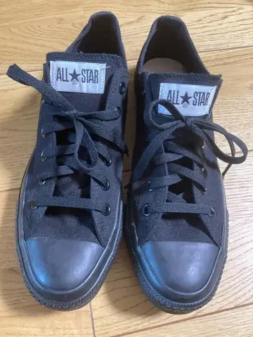 새상품 컨버스 올스타 블랙 캔버스 스니커즈 26.5cm