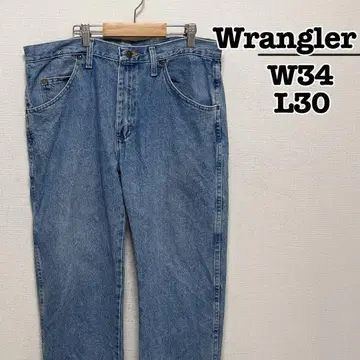 Wrangler 데님 팬츠 청바지 라이트 블루 W34L30 멕시코제