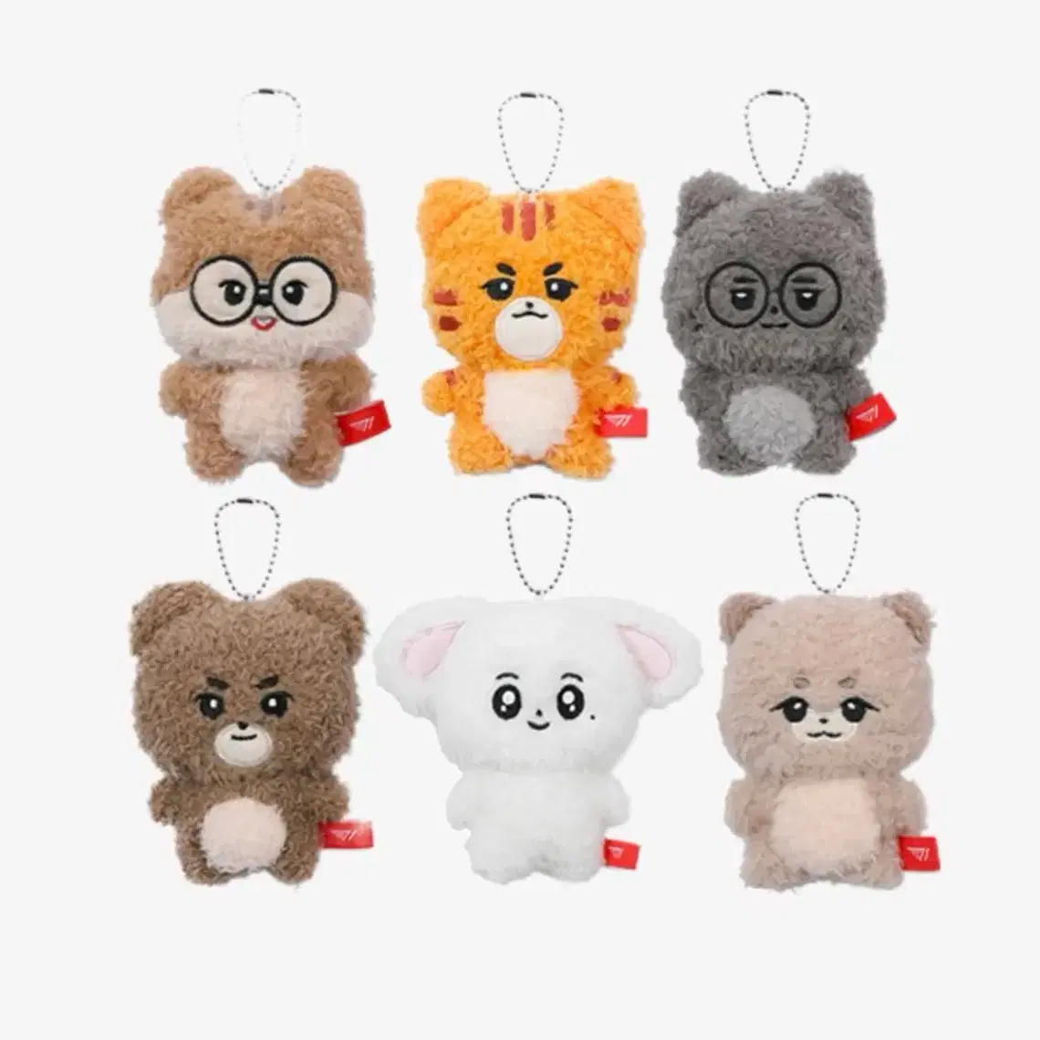 T1 Animal Friends Plushie Keychain (5ea) #Faker,#Keria,#T1,#T1