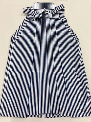 하카마 끈 아래: 79cm 색상: 네이비 바탕에 흰색 줄무늬