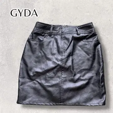 인조 가죽 스커트 라이크 숏 팬츠 GYDA 제이다 블랙 M