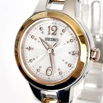 세이코 SEIKO 여성용 손목시계 작동 전파 솔라 광택 처리 s2073