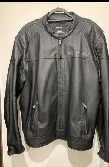할리데이비슨 빅 사이즈 천연 가죽 자켓 2XL 블랙