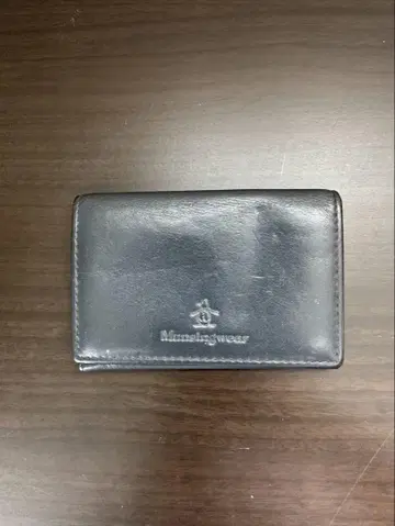 k178 먼싱웨어 가죽 블랙 카드 케이스