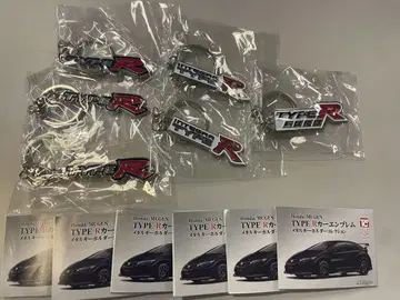 Civic Type R 자동차 엠블럼 메탈 키링 6종 세트