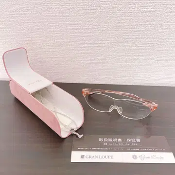 새상품급 핑크 안경 시장 확대경 안경 그랑 루페 여성용 귀여운