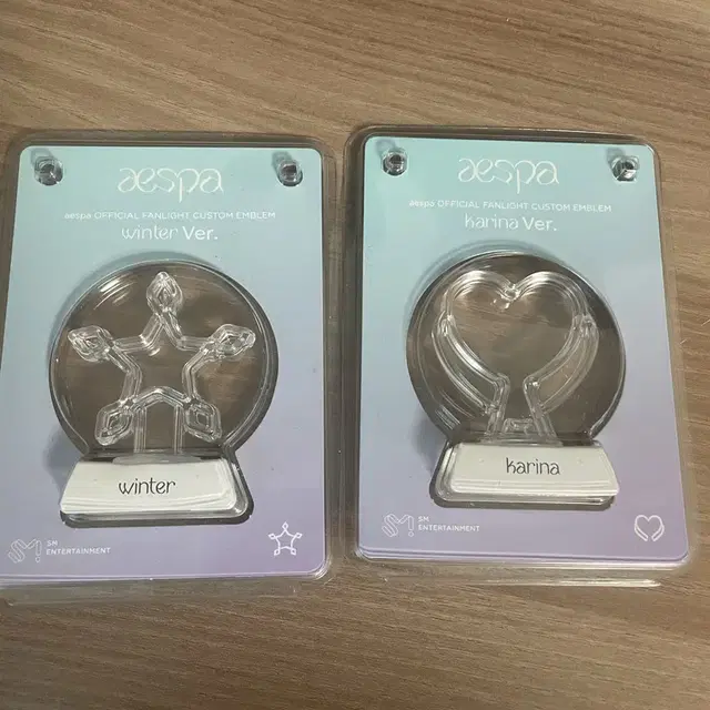 에스파 응원봉 카리나 윈터 엠블럼