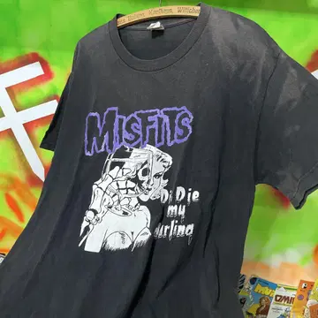 레어 00s MISFITS 미스핏츠 빈티지 구제 의류 밴딩 티셔츠
