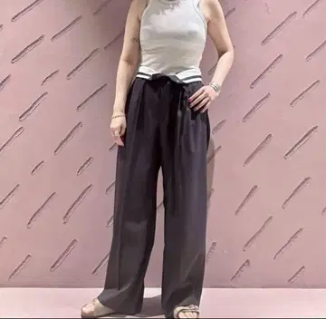 UNITED ARROWS 6ROKU 리본 마르 벨트 팬츠 에바하라 유리