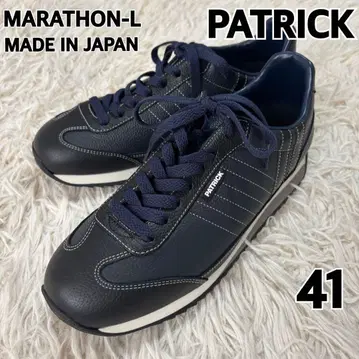 새상품 패트릭 MARATHON-L 마라톤 가죽 네이비 일본제 41