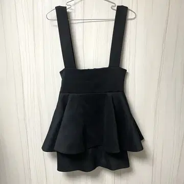 dabuwawa 페플럼 플레어 스커트 뒷면 지퍼