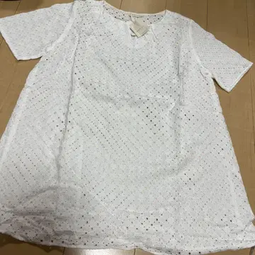 택 포함 새상품 마드모아젤 논노 튜닉 반팔 L 면100%