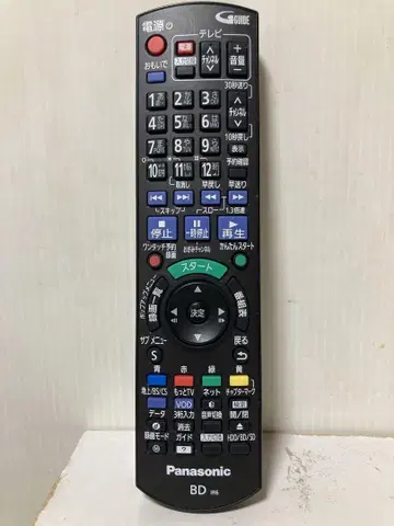파나소닉 N2QAYB000912 BD 리모컨
