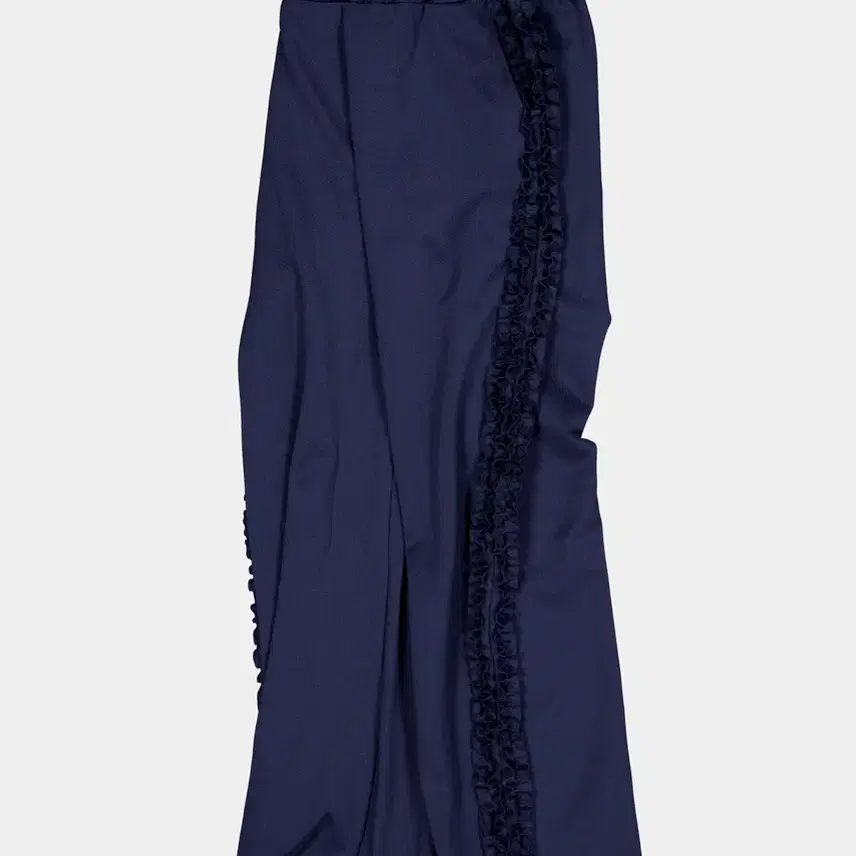 ☆韓国の人気☆【SAENGIN STUDIOS】☆RUFFLE BOOTCUT PANT.S☆ Saenggin Studio RUFFLE TRACK PANTS - NAVY on Bunjang Global
