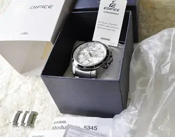 카시오 CASIO EDIFICE 에디피스 크로노 화이트 새상품급 작동품