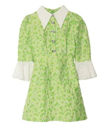 파메오 포즈 Rose Lover mini dress 라이트 그린