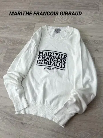 MARITHE FRANCOIS GIRBAUD 로고 니트 풀오버 S