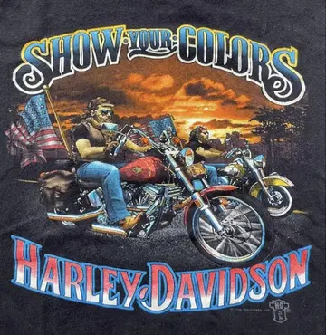 Harley Davidson SHOW COLORS 80s 티셔츠