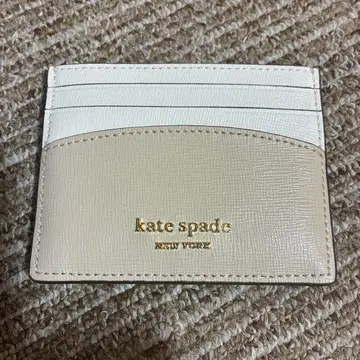 kate spade 케이트 스페이드 카드 케이스 베이지/화이트