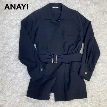 ANAYI 아나이 네이비 자켓 사파리 코트 밀리터리