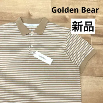 새상품 Golden Bear 골든 베어 피케 셔츠 보더 M