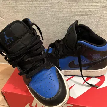 Air Jordan 하이컷 스니커즈 파랑/블랙