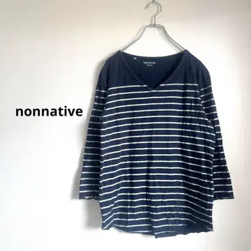nonnative 네이티브 네이비 보더 티셔츠