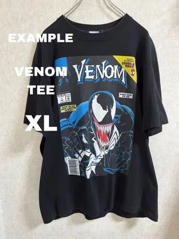 EXAMPLE VENOM 베놈 티셔츠 XL 블랙 마블 스트릿