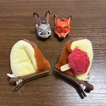 닉 와일드 헤어 클립 헤어핀 주토피아 디즈니 스토어 반지