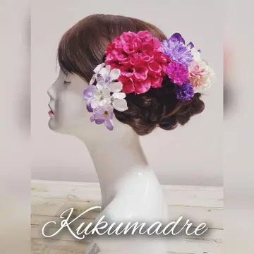 퍼플 계열 머리 장식 9종 세트 No870