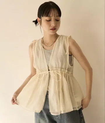 FREAK'S STORE 샤이니 오간자 베스트/시어 베스트