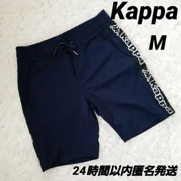 새상품 Kappa 케이파 카파 테이프 로고 하프 팬츠 M 네이비