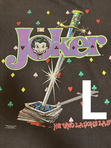 초레어 1989년 영화 Joker 빈티지 티셔츠 조커 애니메이션