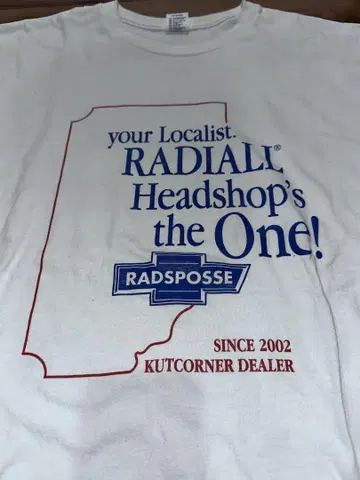 라디얼 radiall RADPOSSE 티셔츠 화이트