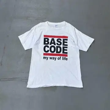 90s BASE CODE USA제 프린트 rundmc 반팔 티셔츠