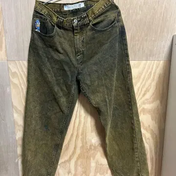 '93 DENIM 올리브 그린 데님 팬츠