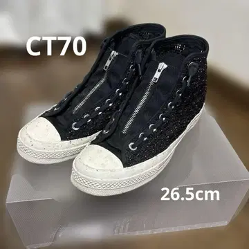 CT70 컨버스 블랙 메쉬 하이컷 스니커즈