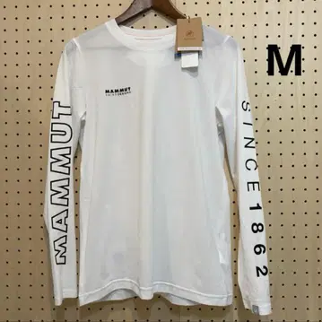 로고 프린트 긴팔 티셔츠 M (1016-01030)