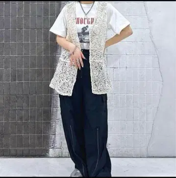 JEANASIS 자수 베스트 미사용 새상품 택 포함