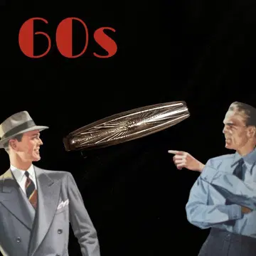 빈티지 넥타이 핀 원자 레트로 로커빌리 60s 미국